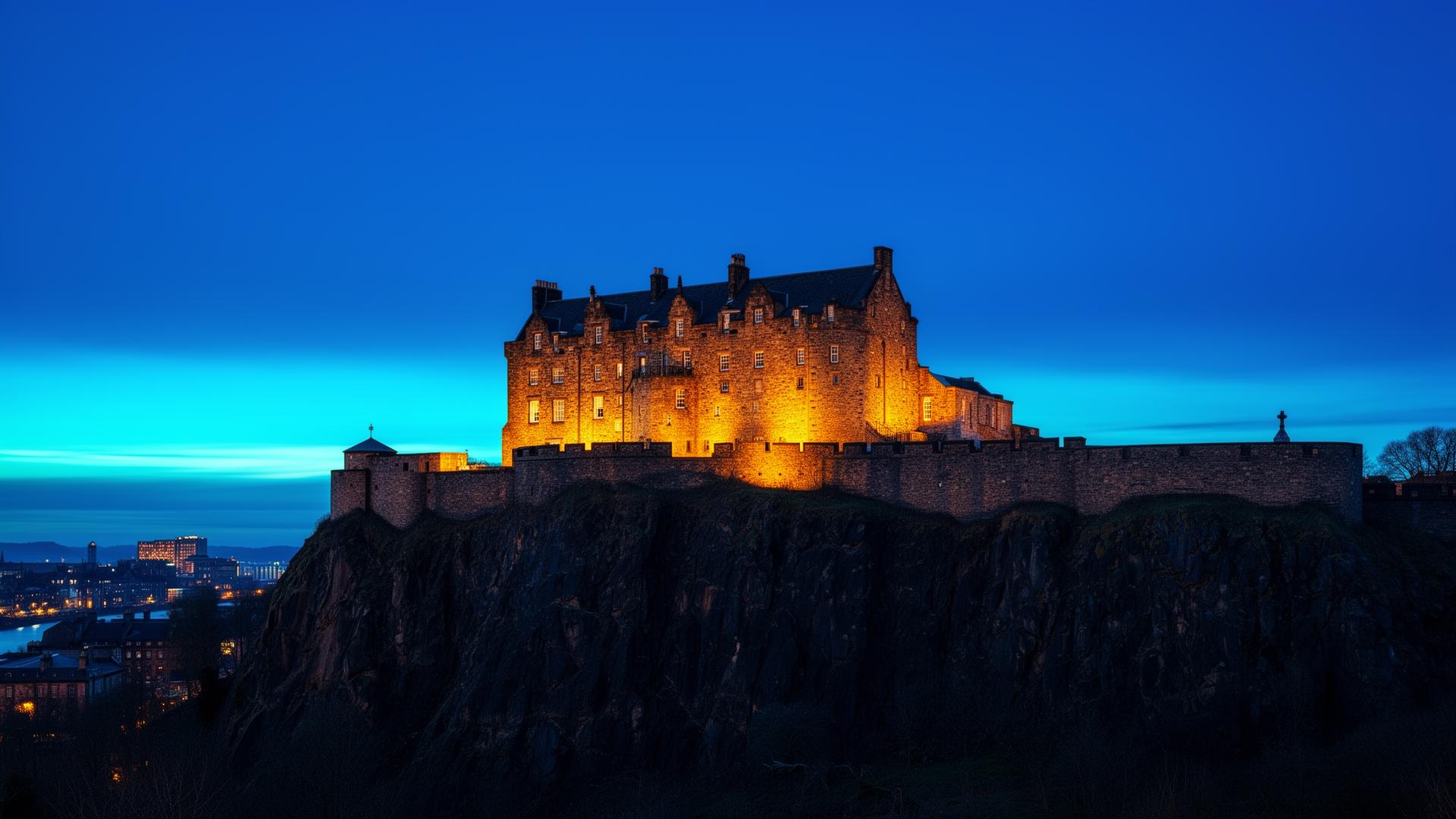 Edinburgh Castle viewed from the north